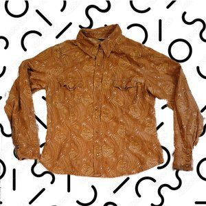 Paisley Corduroy Western Arizona Shirt